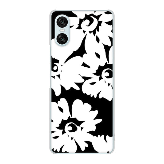 Xperia 10 VI A402SO SoftBank 高画質仕上げ 背面印刷 ハードケース 【1215 モダンフラワー】