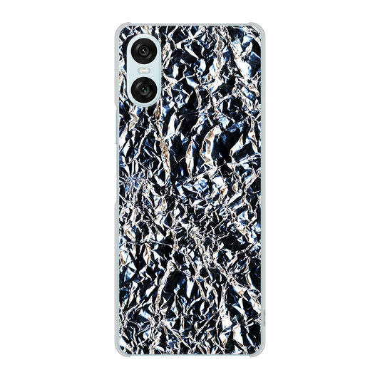 Xperia 10 VI A402SO SoftBank 高画質仕上げ 背面印刷 ハードケース 【EK835 スタイリッシュアルミシルバー】