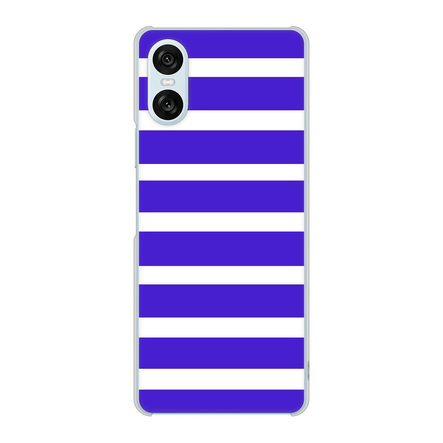 Xperia 10 VI A402SO SoftBank 高画質仕上げ 背面印刷 ハードケースシンプルボーダー