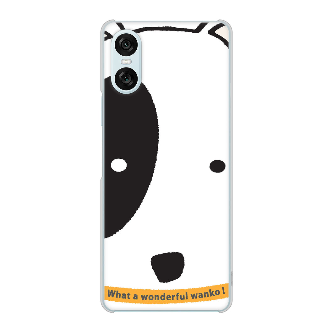 Xperia 10 VI A402SO SoftBank 高画質仕上げ 背面印刷 ハードケース 【IA800 わんこ】