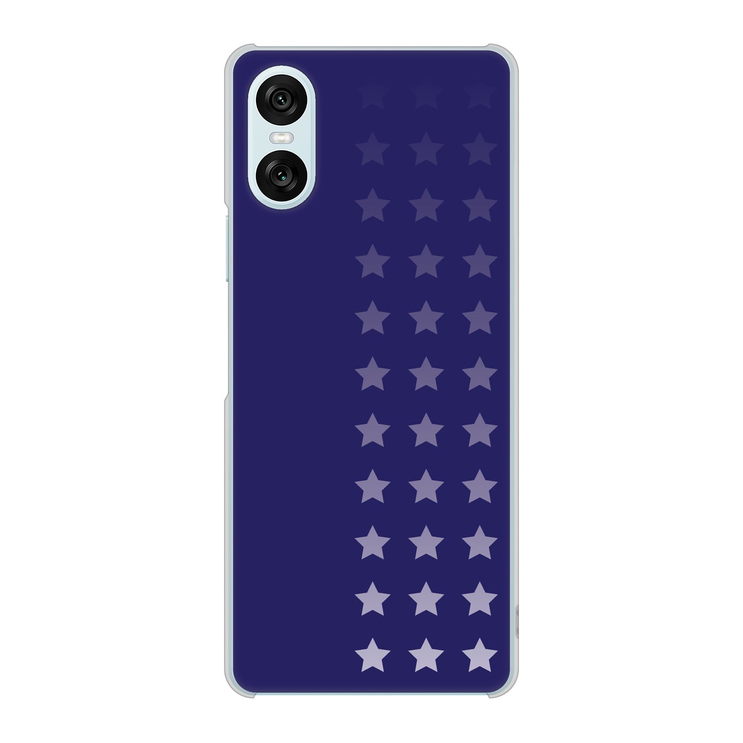 Xperia 10 VI A402SO SoftBank 高画質仕上げ 背面印刷 ハードケース 【IB911 スターライン】