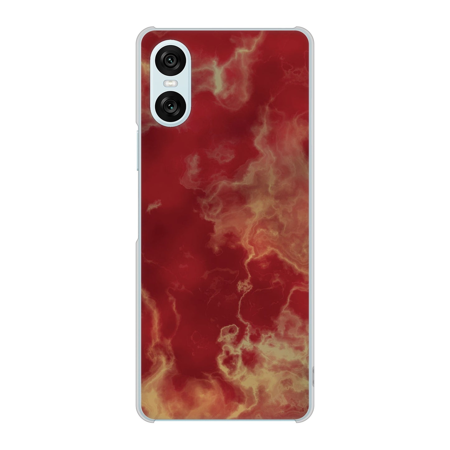 Xperia 10 VI A402SO SoftBank 高画質仕上げ 背面印刷 ハードケース大理石BK