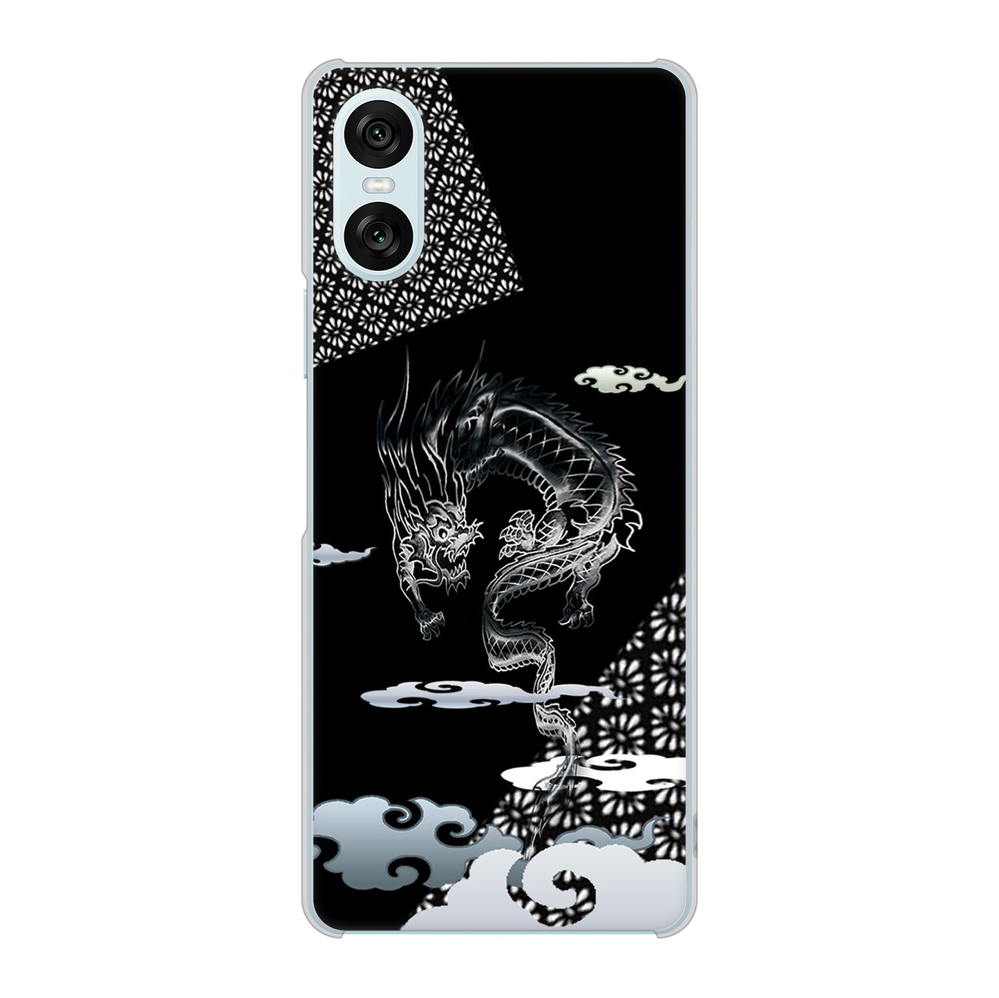 Xperia 10 VI A402SO SoftBank 高画質仕上げ 背面印刷 ハードケース雲竜