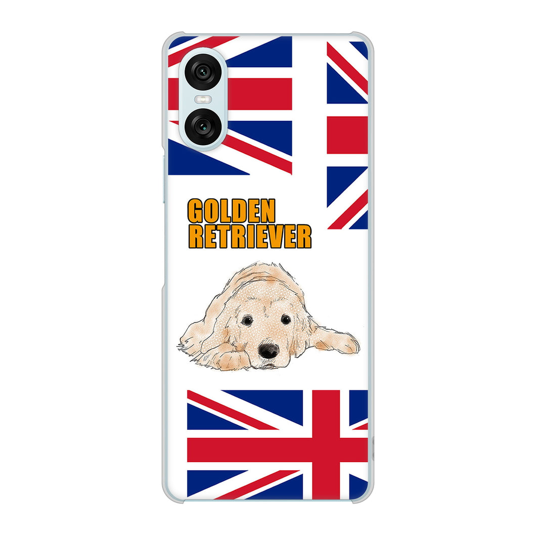 Xperia 10 VI A402SO SoftBank 高画質仕上げ 背面印刷 ハードケースゴールデンレトリバー