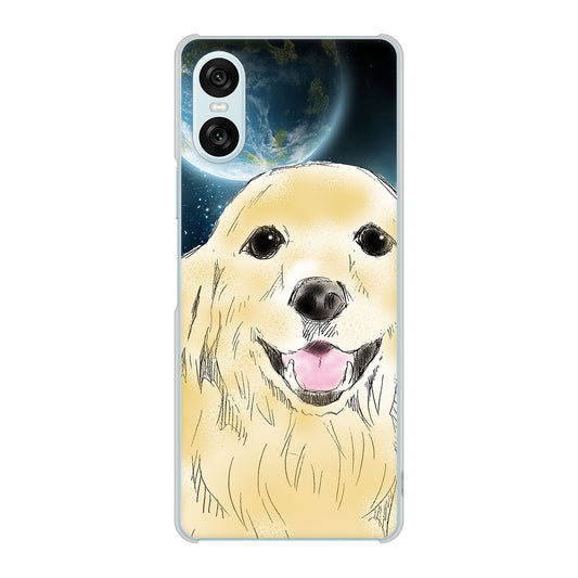 Xperia 10 VI A402SO SoftBank 高画質仕上げ 背面印刷 ハードケースゴールデンレトリバー