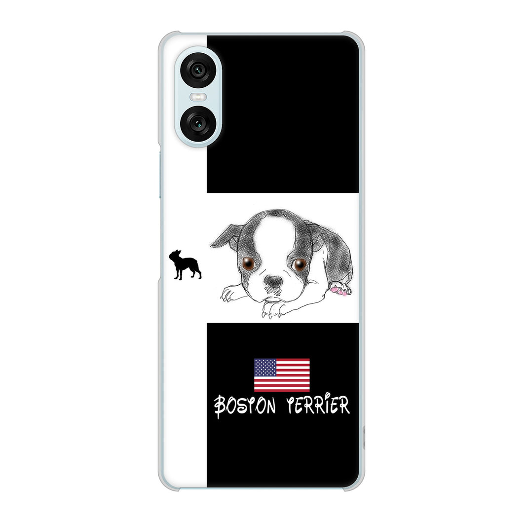 Xperia 10 VI A402SO SoftBank 高画質仕上げ 背面印刷 ハードケースボストンテリア