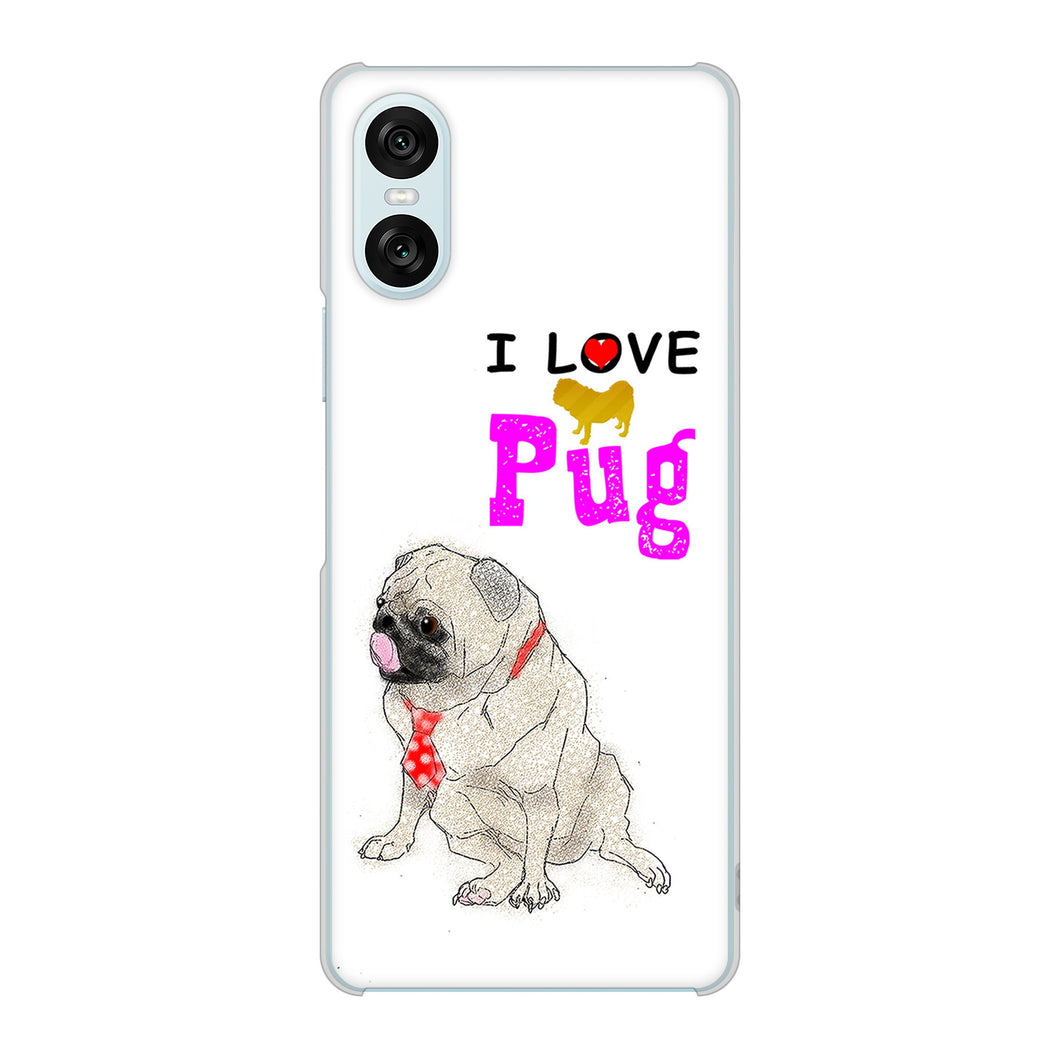 Xperia 10 VI A402SO SoftBank 高画質仕上げ 背面印刷 ハードケースパグ