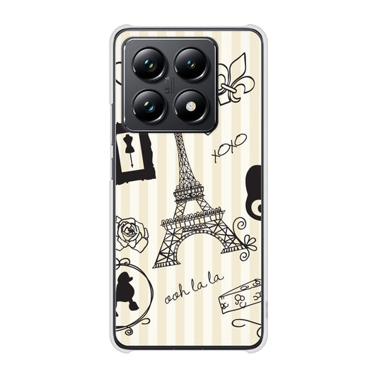 Xiaomi 14T Pro A402XM SoftBank 高画質仕上げ 背面印刷 ハードケースLOVE フランス