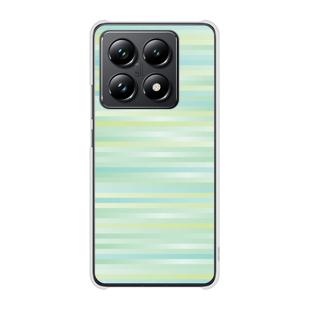 Xiaomi 14T Pro A402XM SoftBank 高画質仕上げ 背面印刷 ハードケースグラデーションボーダー