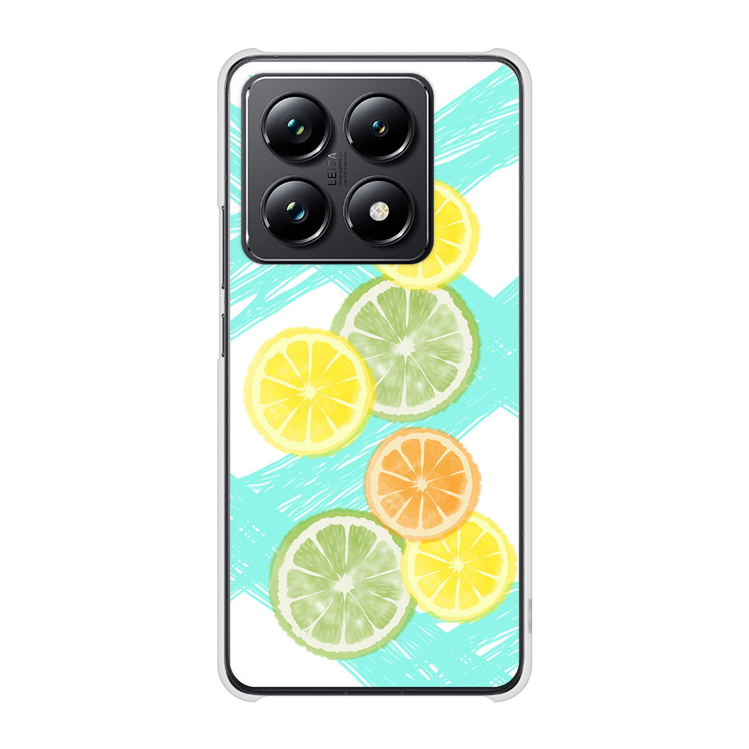 Xiaomi 14T Pro A402XM SoftBank 高画質仕上げ 背面印刷 ハードケース 【YJ183 オレンジライム】