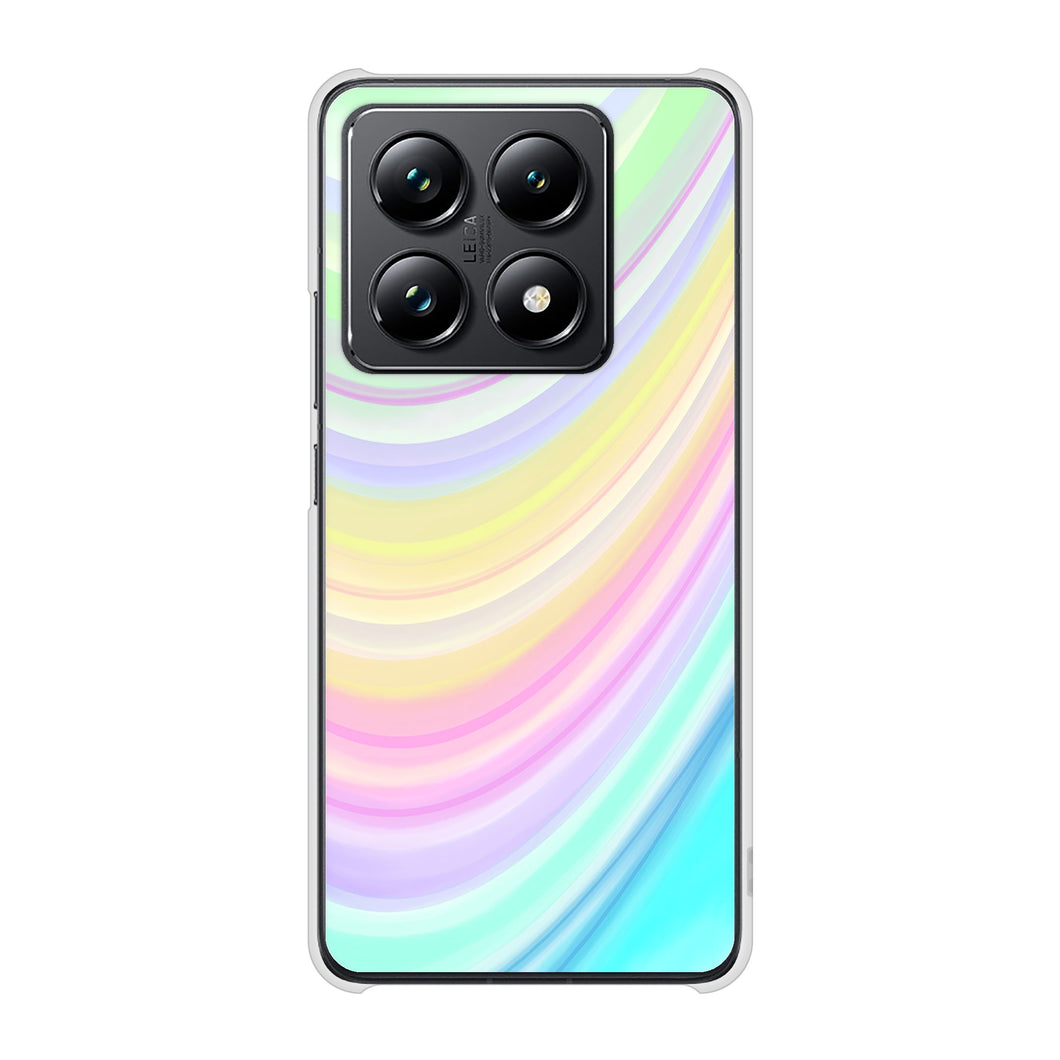 Xiaomi 14T Pro A402XM SoftBank 高画質仕上げ 背面印刷 ハードケースレインボー