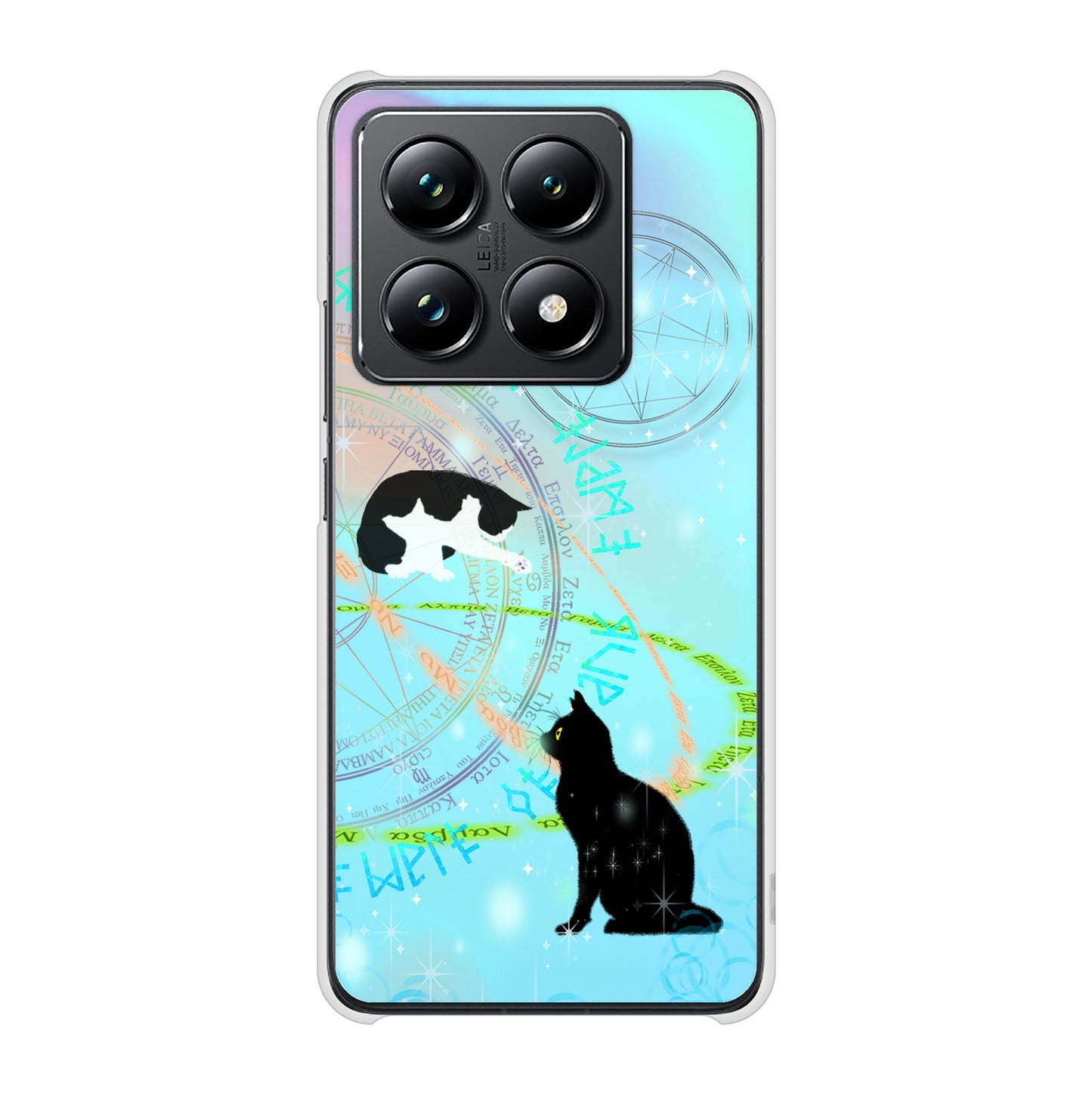 Xiaomi 14T Pro A402XM SoftBank 高画質仕上げ 背面印刷 ハードケース魔法陣猫