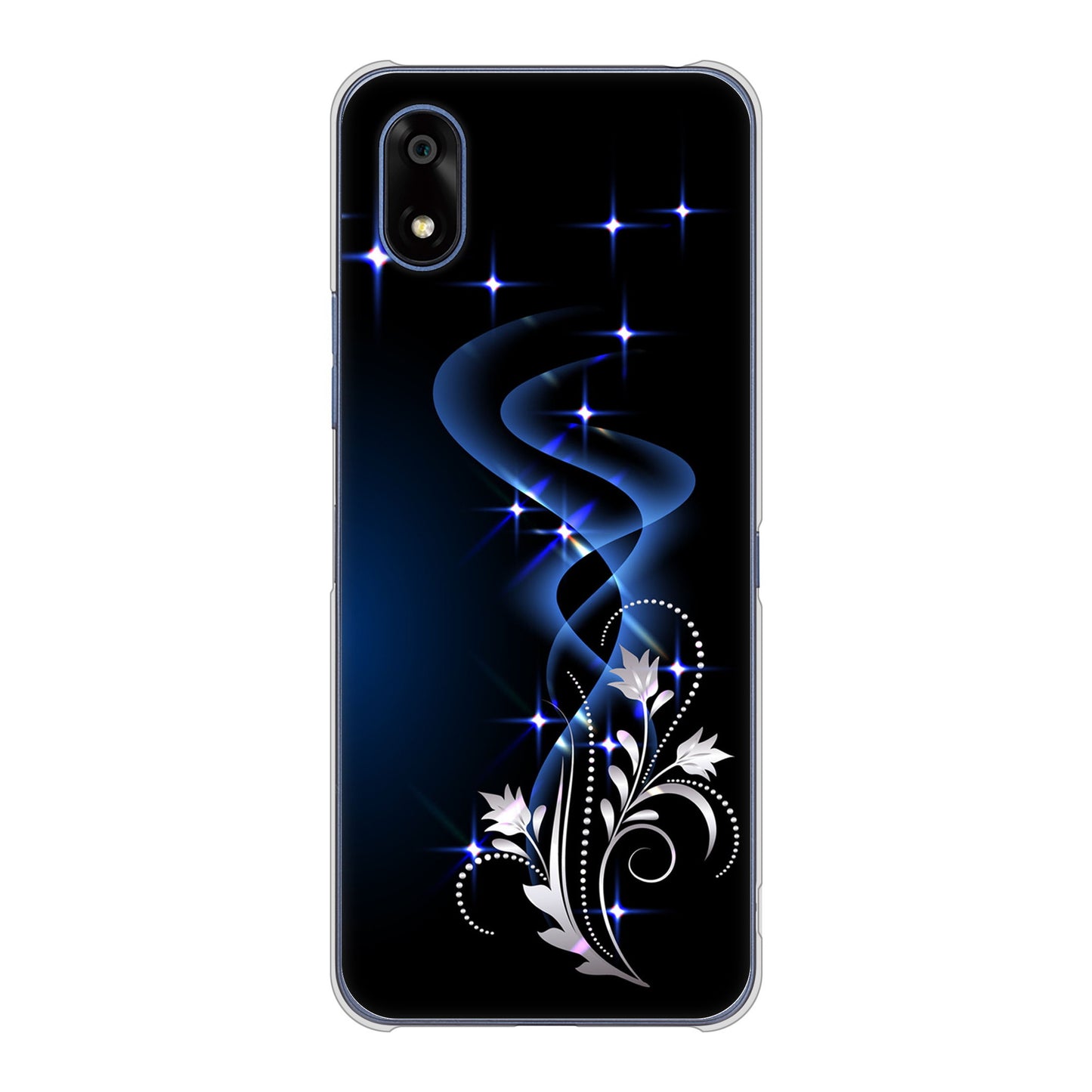 かんたんスマホ4 A402ZT Y!mobile 高画質仕上げ 背面印刷 ハードケース 【1278 華より昇る流れ】