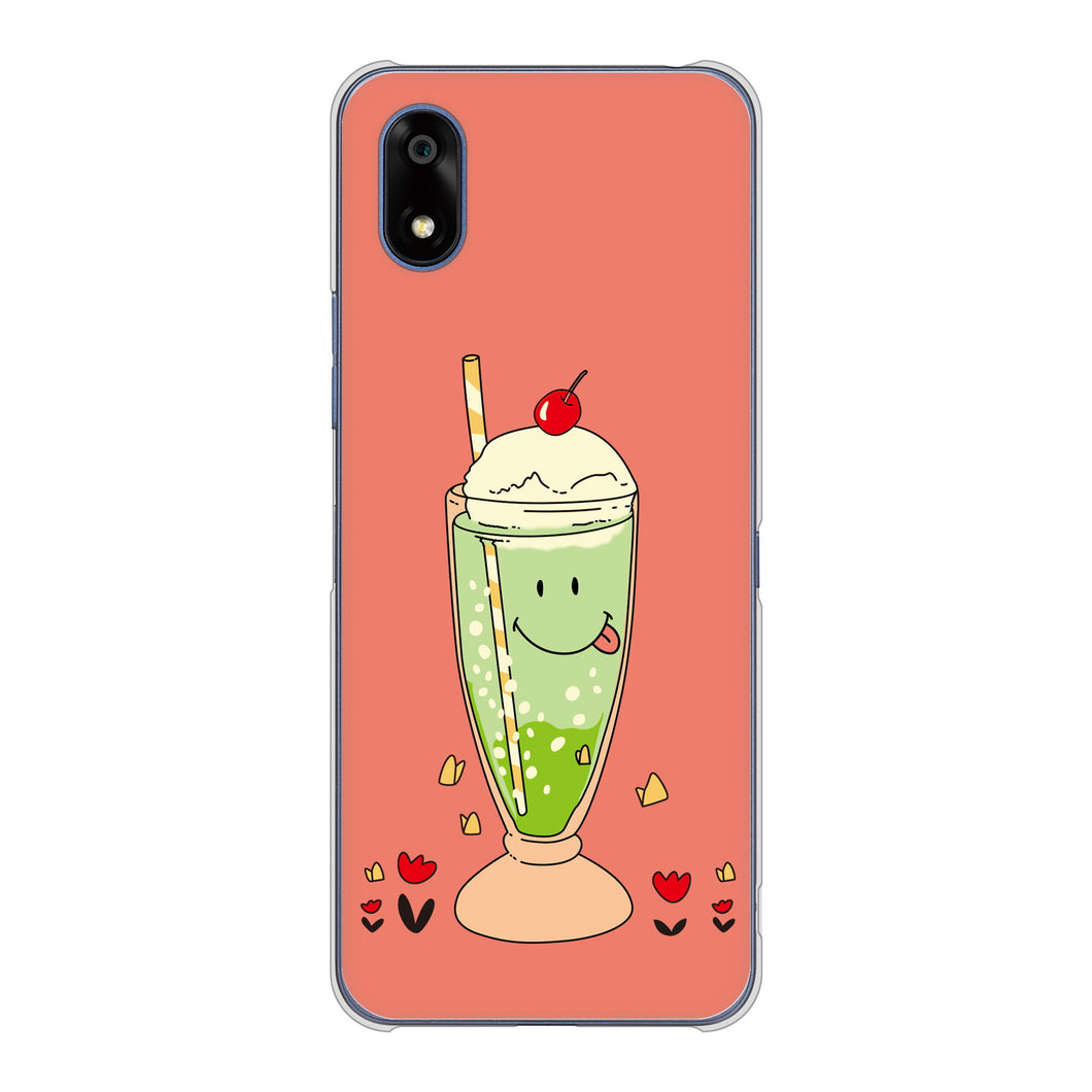 かんたんスマホ4 A402ZT Y!mobile 高画質仕上げ 背面印刷 ハードケーススイーツイラスト