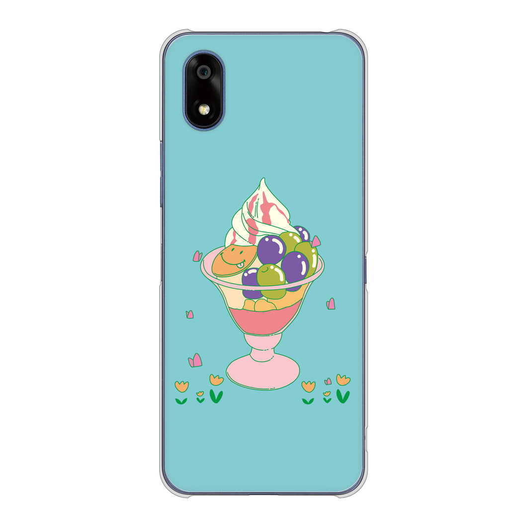 かんたんスマホ4 A402ZT Y!mobile 高画質仕上げ 背面印刷 ハードケーススイーツイラスト