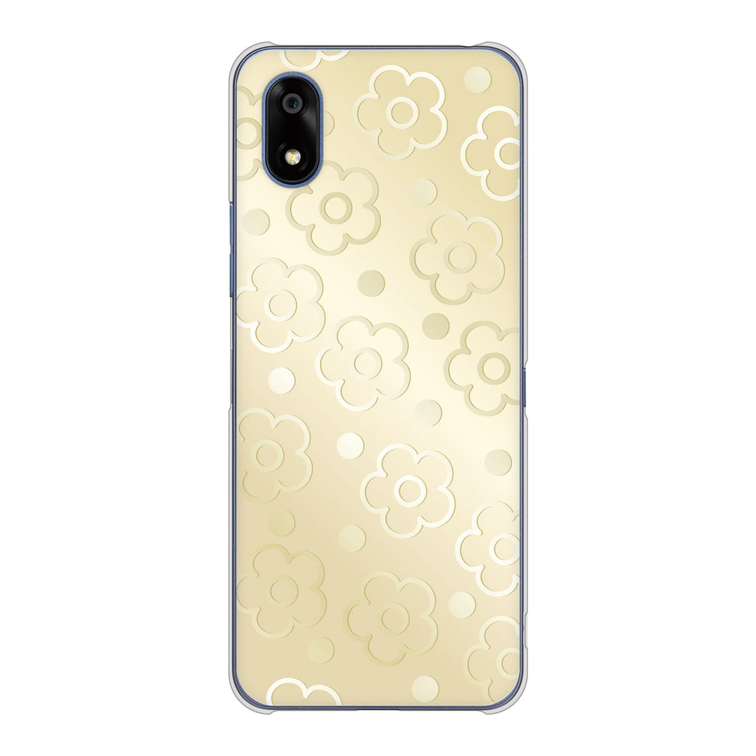 かんたんスマホ4 A402ZT Y!mobile 高画質仕上げ 背面印刷 ハードケースエンボス風デイジーシンプル