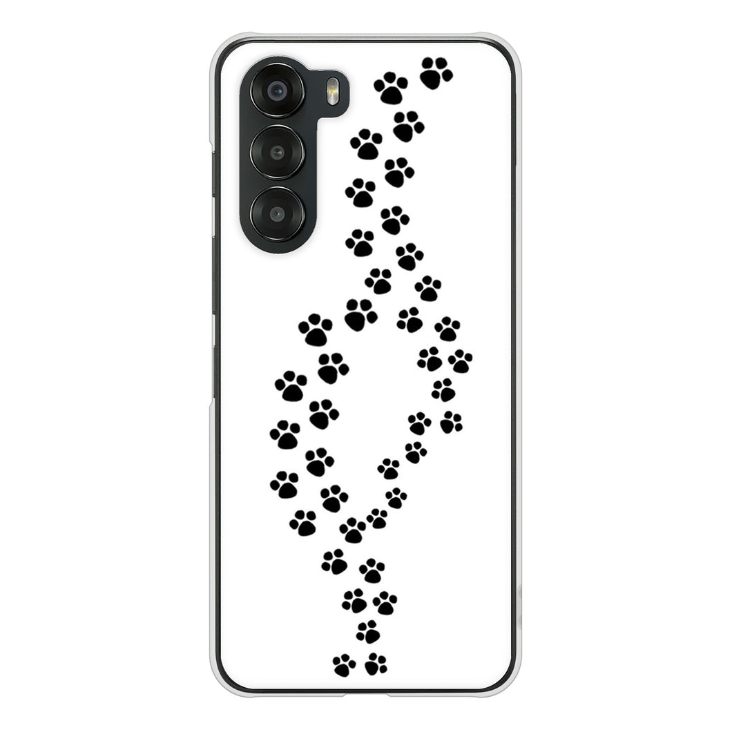 nubia S 5G A403ZT Y!mobile 高画質仕上げ 背面印刷 ハードケース 【066 あしあと】