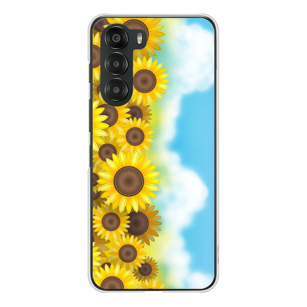 nubia S 5G A403ZT Y!mobile 高画質仕上げ 背面印刷 ハードケース 【148 ひまわり畑】