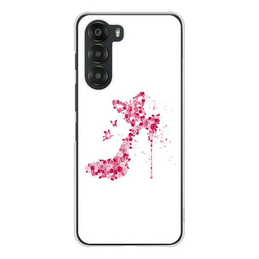 nubia S 5G A403ZT Y!mobile 高画質仕上げ 背面印刷 ハードケース 【387 薔薇のハイヒール】