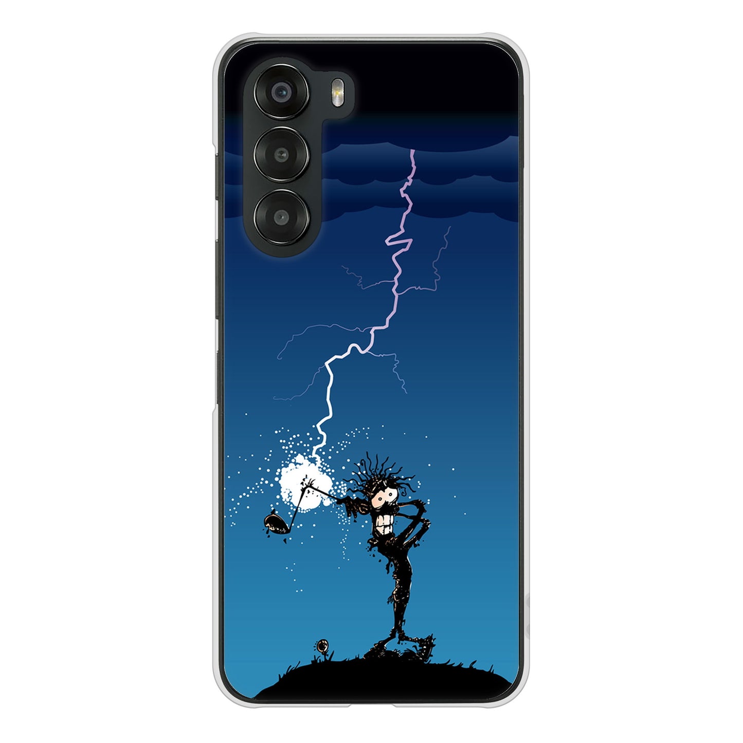 nubia S 5G A403ZT Y!mobile 高画質仕上げ 背面印刷 ハードケース 【417 ゴルファーの苦難】