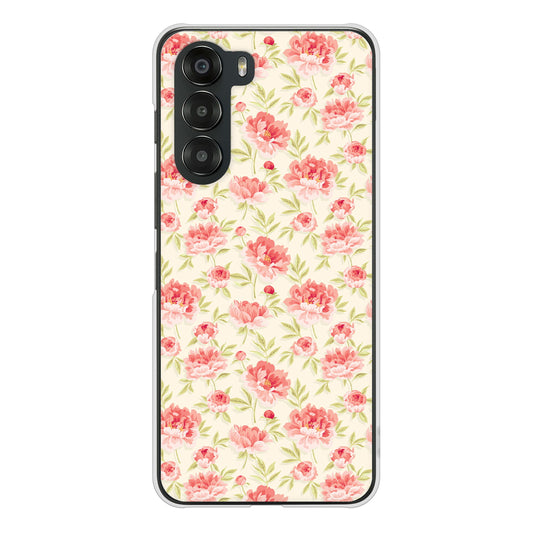nubia S 5G A403ZT Y!mobile 高画質仕上げ 背面印刷 ハードケース北欧の小花