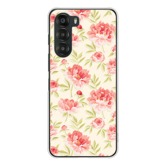 nubia S 5G A403ZT Y!mobile 高画質仕上げ 背面印刷 ハードケース北欧の小花