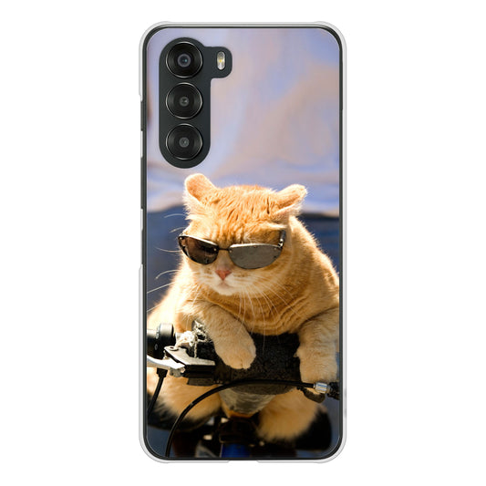 nubia S 5G A403ZT Y!mobile 高画質仕上げ 背面印刷 ハードケース 【595 にゃんとサイクル】