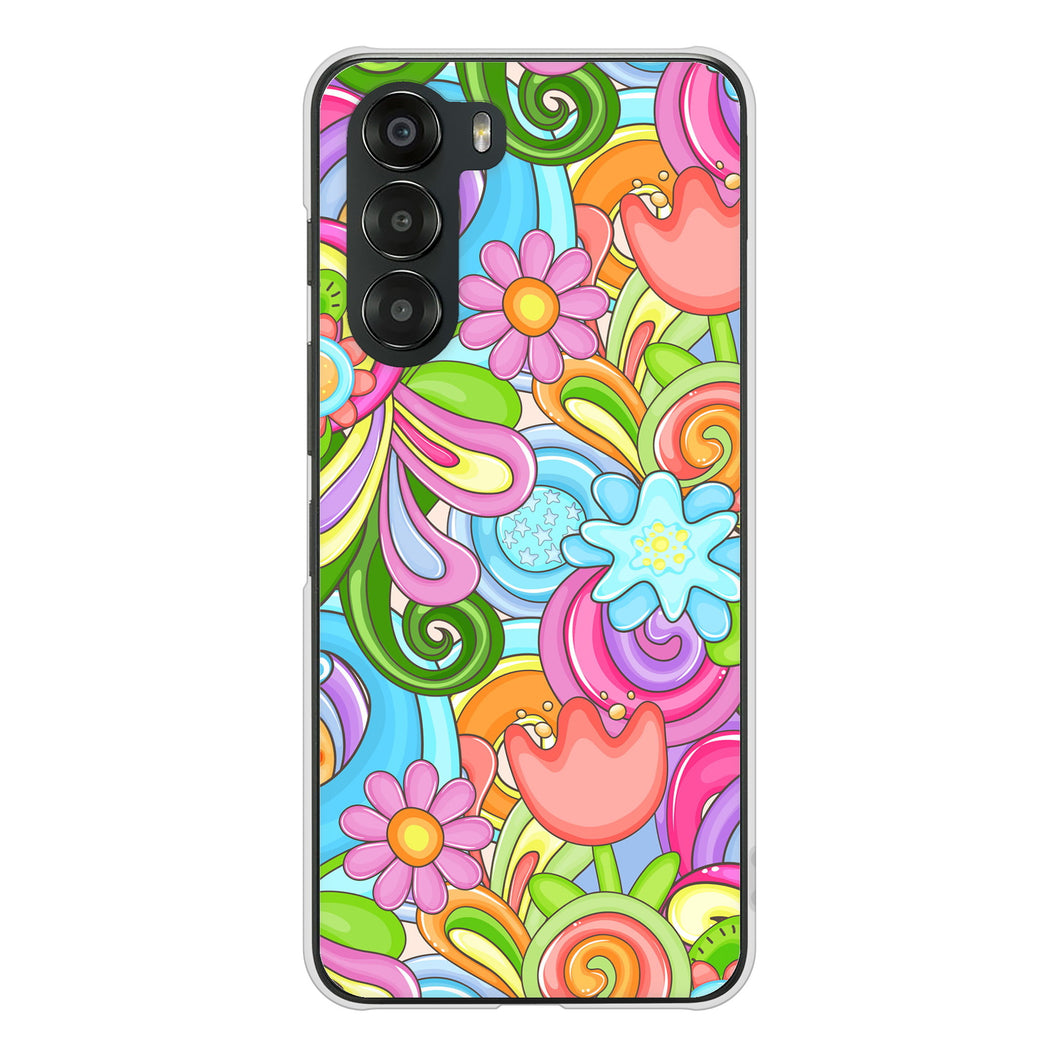 nubia S 5G A403ZT Y!mobile 高画質仕上げ 背面印刷 ハードケース 【713 ミラクルフラワー】