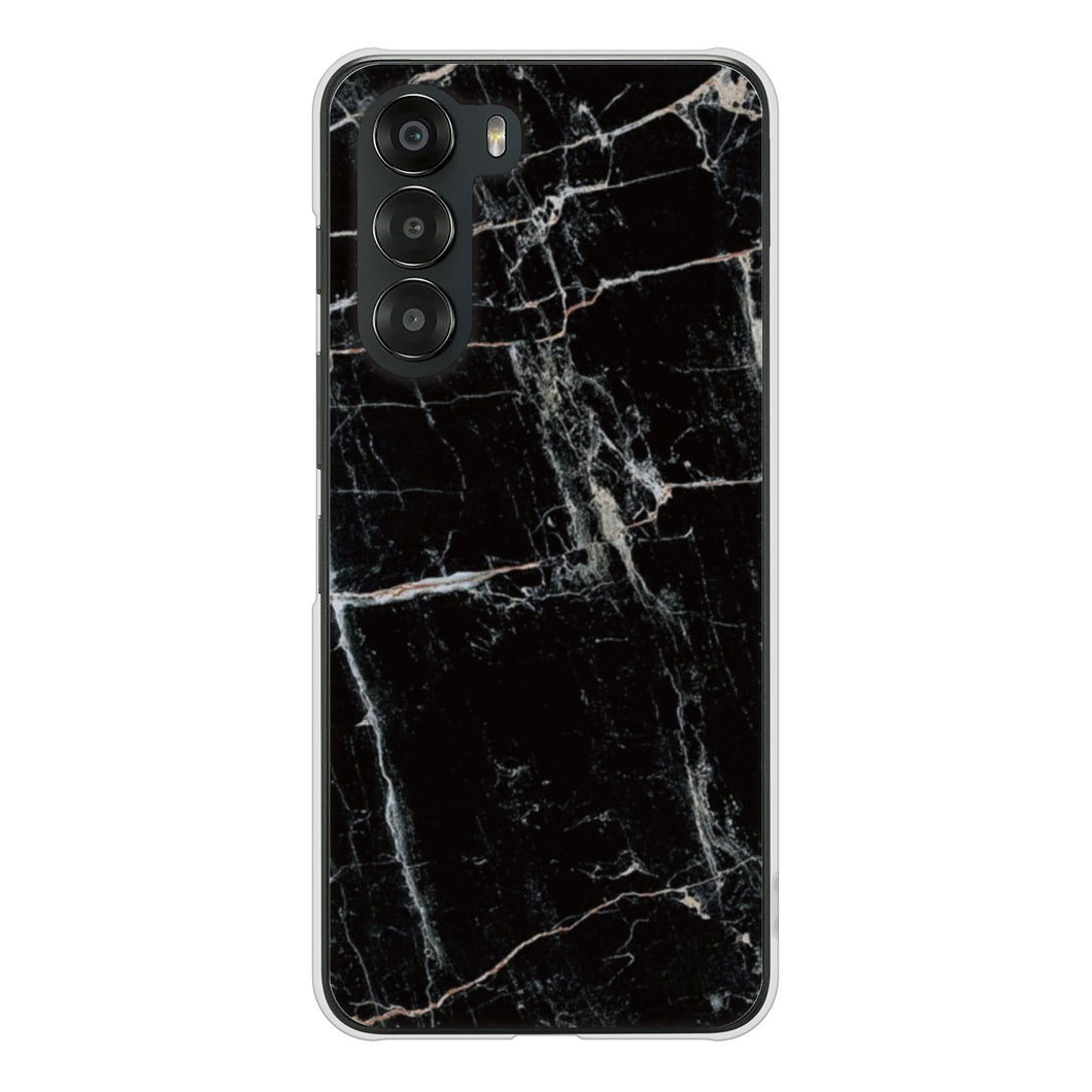 nubia S 5G A403ZT Y!mobile 高画質仕上げ 背面印刷 ハードケース大理石BK
