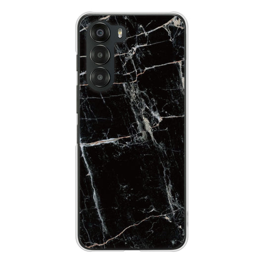 nubia S 5G A403ZT Y!mobile 高画質仕上げ 背面印刷 ハードケース大理石BK