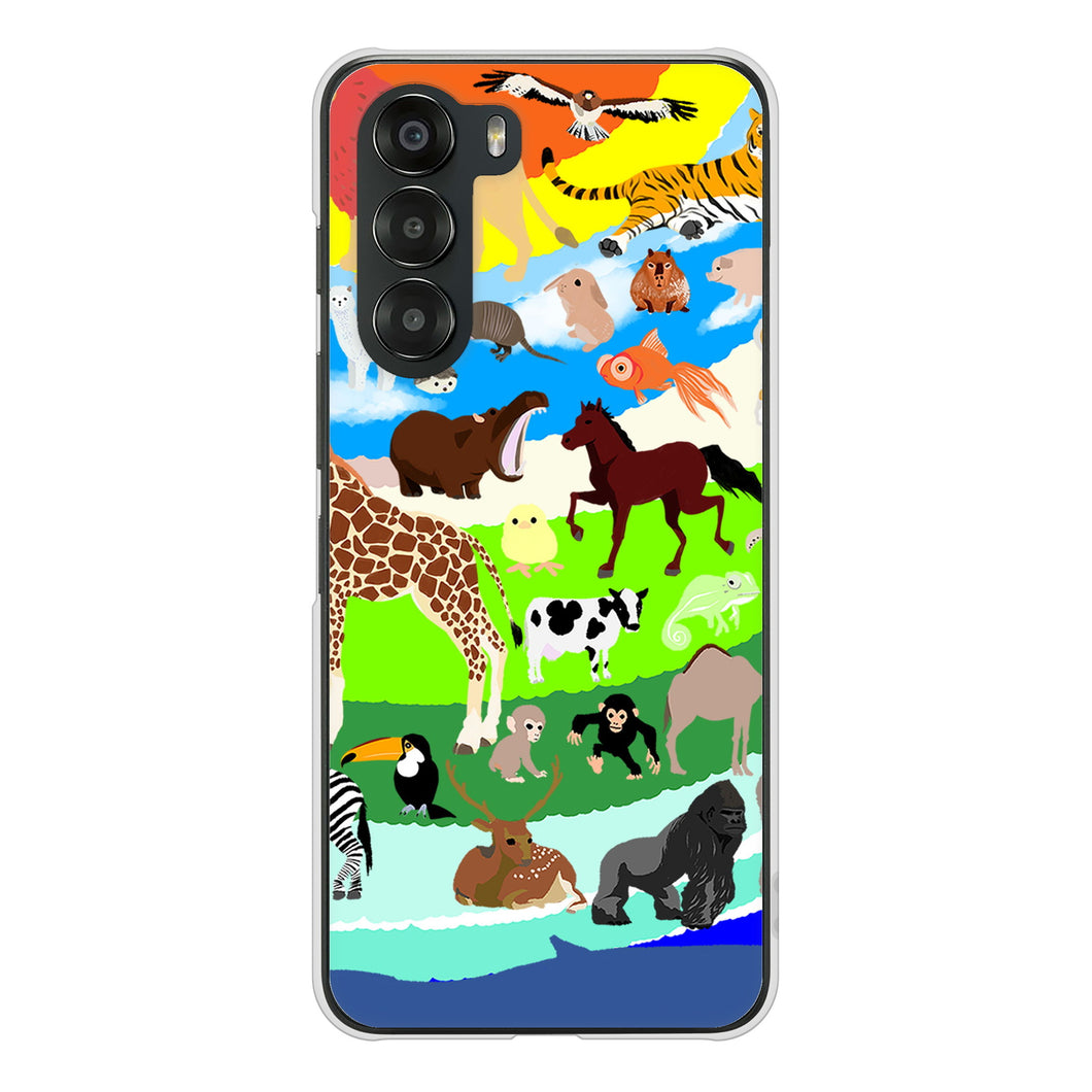 nubia S 5G A403ZT Y!mobile 高画質仕上げ 背面印刷 ハードケース 【YJ201 アニマルプラネット】