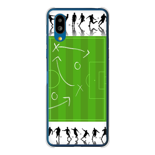 シンプルスマホ7 A404SH SoftBank 高画質仕上げ 背面印刷 ハードケース 【304 サッカー戦略ボード】