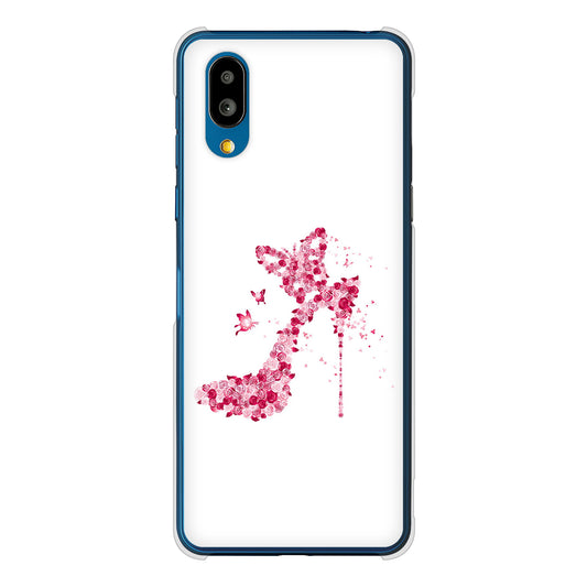 シンプルスマホ7 A404SH SoftBank 高画質仕上げ 背面印刷 ハードケース 【387 薔薇のハイヒール】