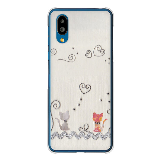 シンプルスマホ7 A404SH SoftBank 高画質仕上げ 背面印刷 ハードケースクラフト写真ネコ