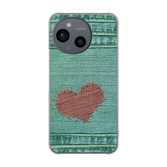 AQUOS sense9 A405SH SoftBank 高画質仕上げ 背面印刷 ハードケースビッグハート