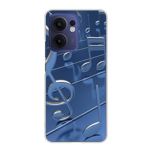 OPPO Reno13 A A501OP Y!mobile 高画質仕上げ 背面印刷 ハードケース音符