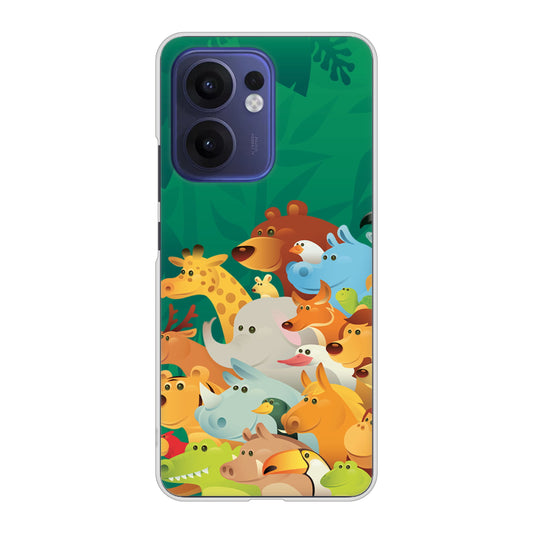 OPPO Reno13 A A501OP Y!mobile 高画質仕上げ 背面印刷 ハードケース 【370 全員集合】