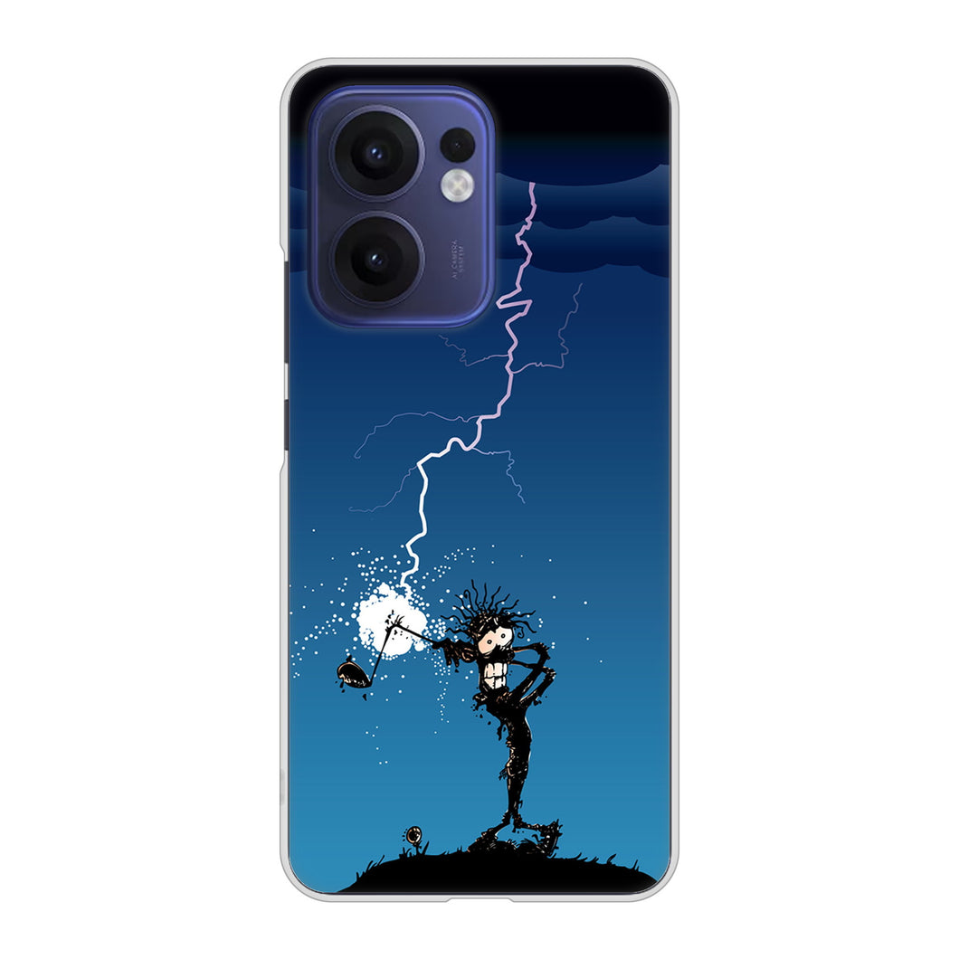 OPPO Reno13 A A501OP Y!mobile 高画質仕上げ 背面印刷 ハードケース 【417 ゴルファーの苦難】