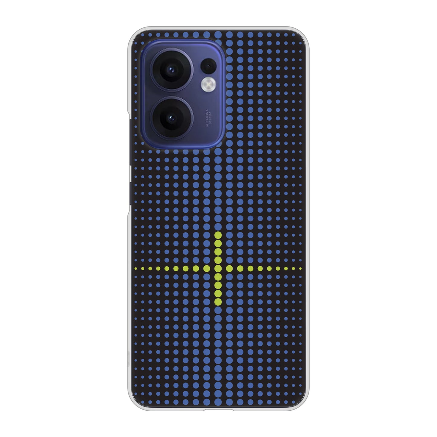 OPPO Reno13 A A501OP Y!mobile 高画質仕上げ 背面印刷 ハードケース 【IB907 グラデーションドット】