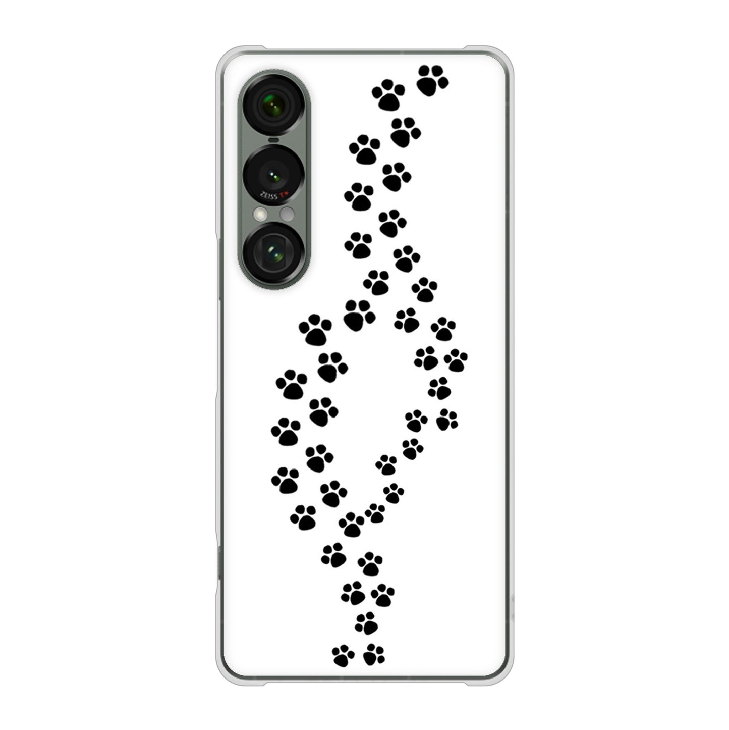 Xperia 1 VII A501SO SoftBank 高画質仕上げ 背面印刷 ハードケース 【066 あしあと】