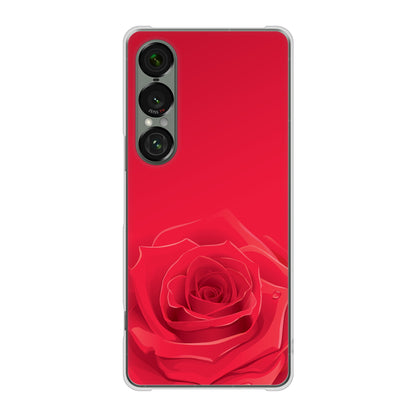 Xperia 1 VII A501SO SoftBank 高画質仕上げ 背面印刷 ハードケースバラ