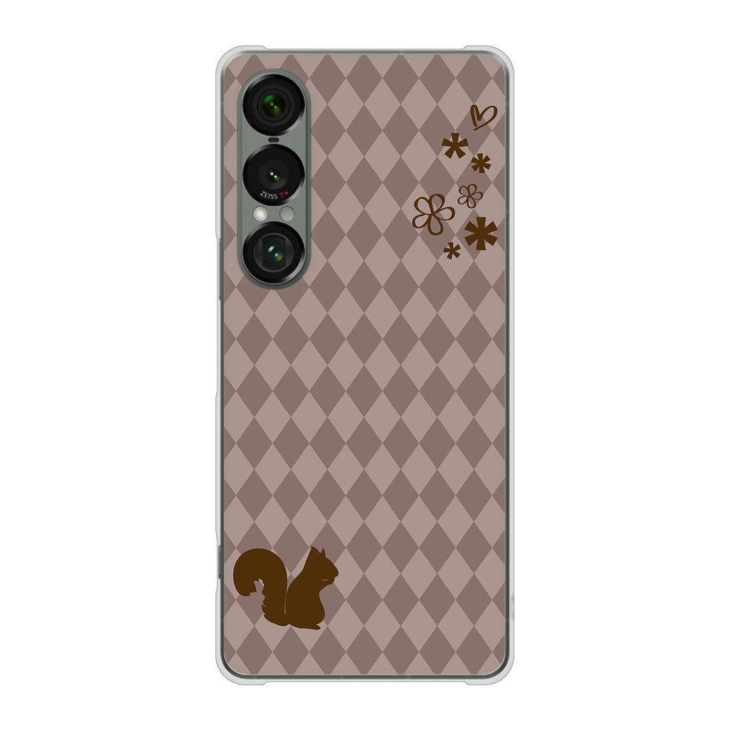Xperia 1 VII A501SO SoftBank 高画質仕上げ 背面印刷 ハードケース 【515 リス】