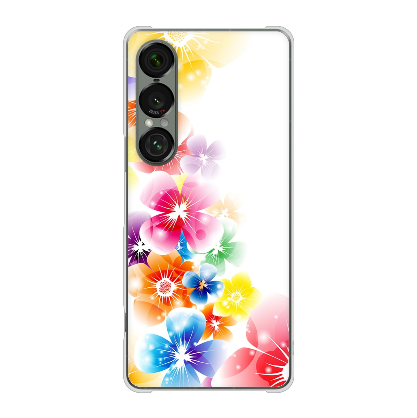Xperia 1 VII A501SO SoftBank 高画質仕上げ 背面印刷 ハードケース 【1209 光と花】