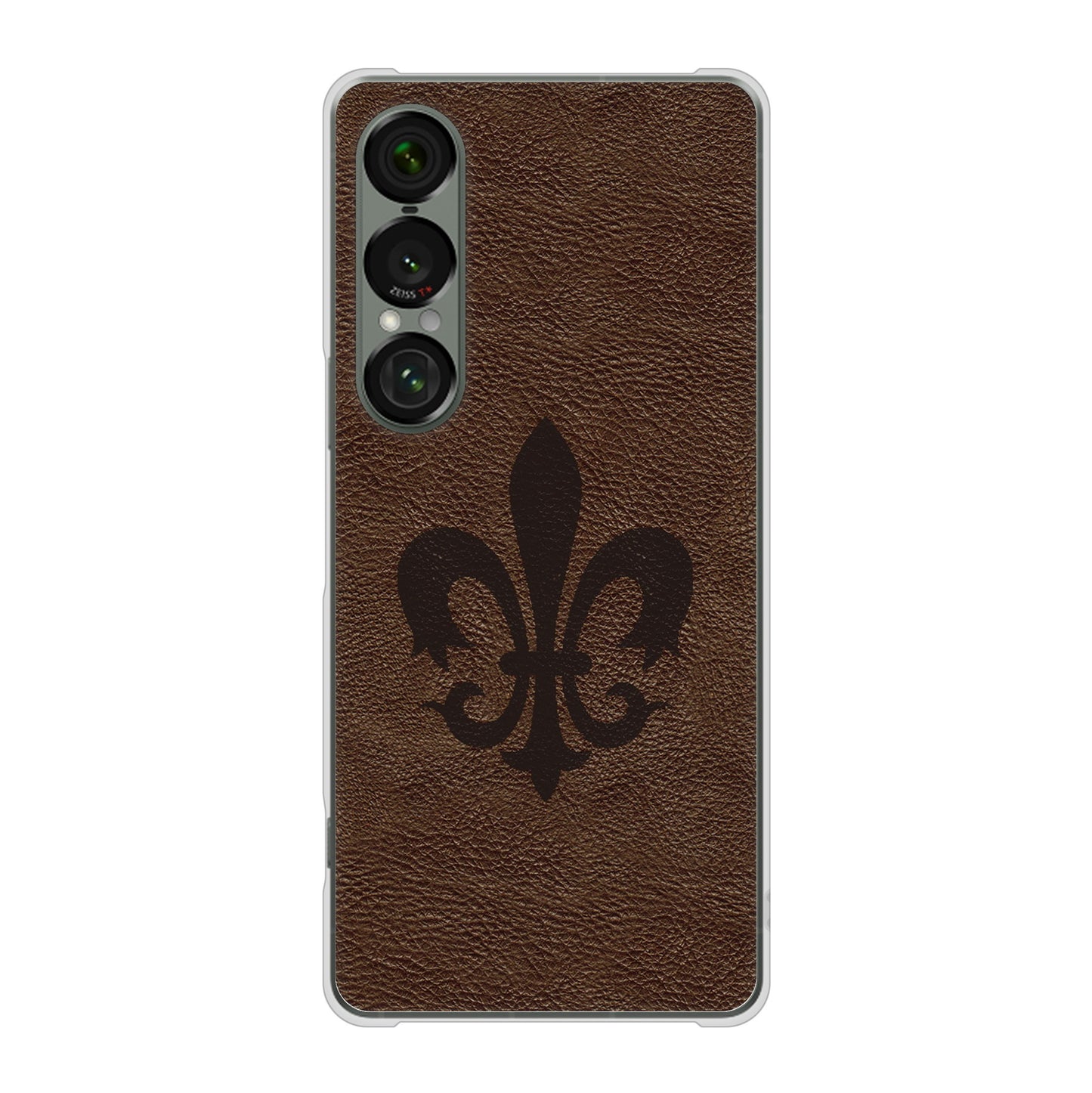 Xperia 1 VII A501SO SoftBank 高画質仕上げ 背面印刷 ハードケースレザー風