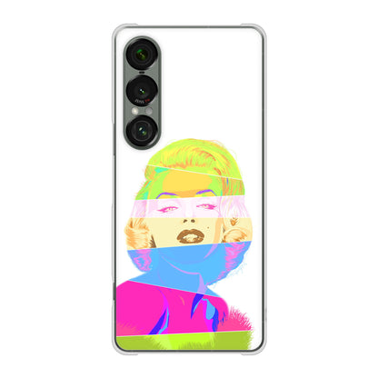 Xperia 1 VII A501SO SoftBank 高画質仕上げ 背面印刷 ハードケースマリリンモンローデザイン