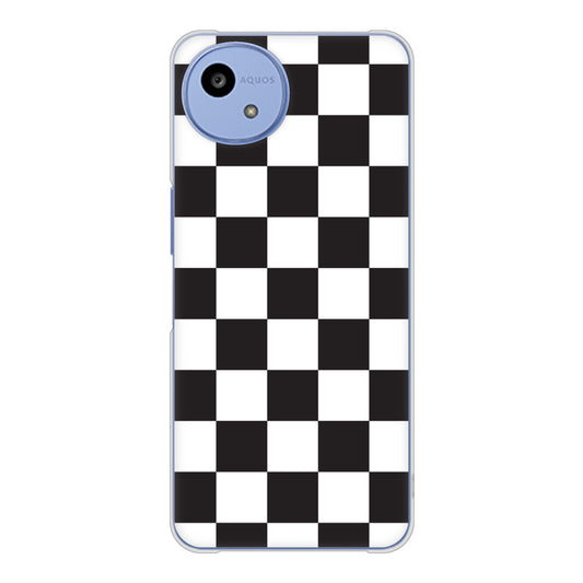 AQUOS wish5 A502SH Y!mobile 高画質仕上げ 背面印刷 ハードケース 【151 フラッグチェック】