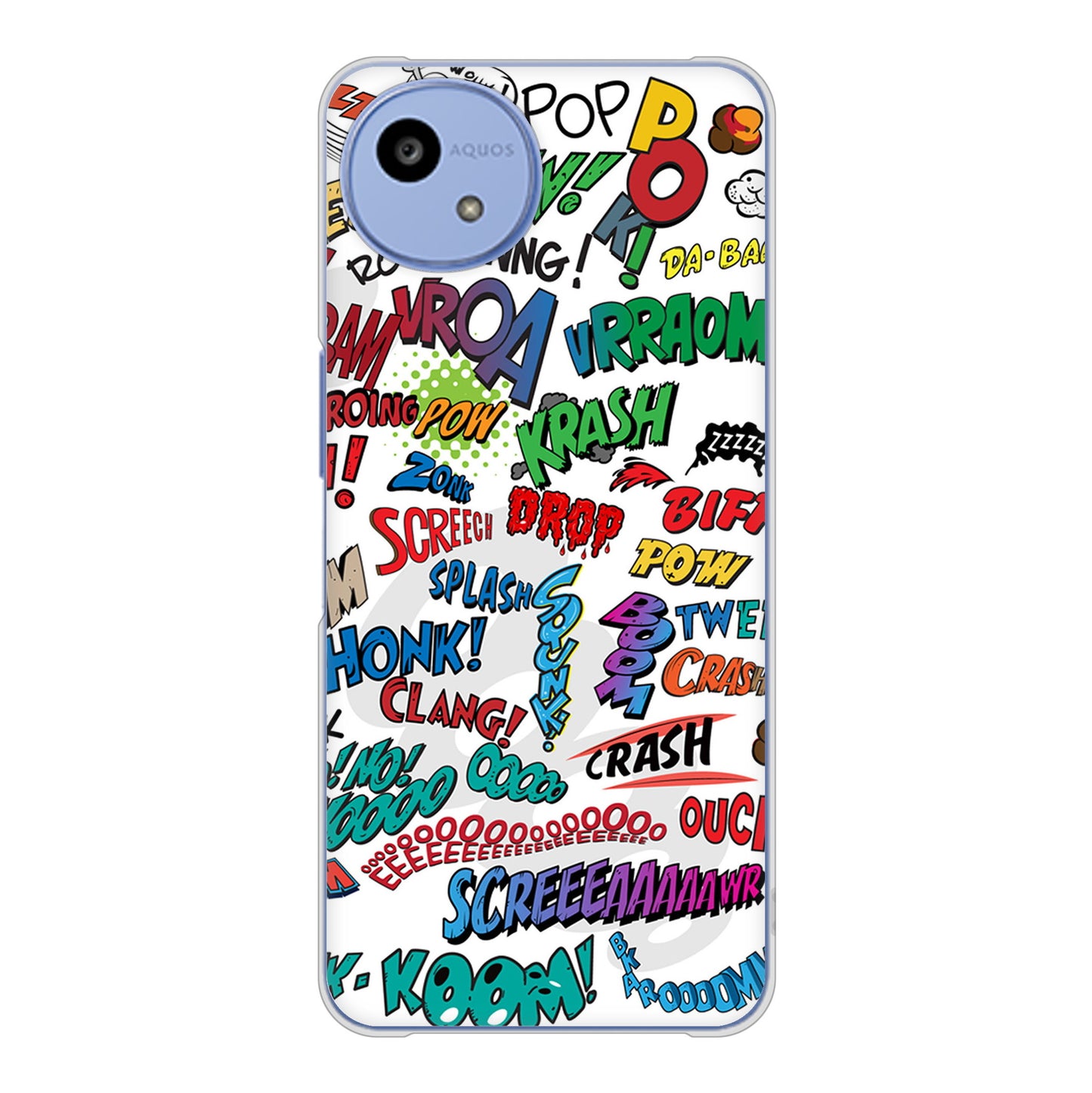 AQUOS wish5 A502SH Y!mobile 高画質仕上げ 背面印刷 ハードケース 【271 アメリカン キャッチコピー】