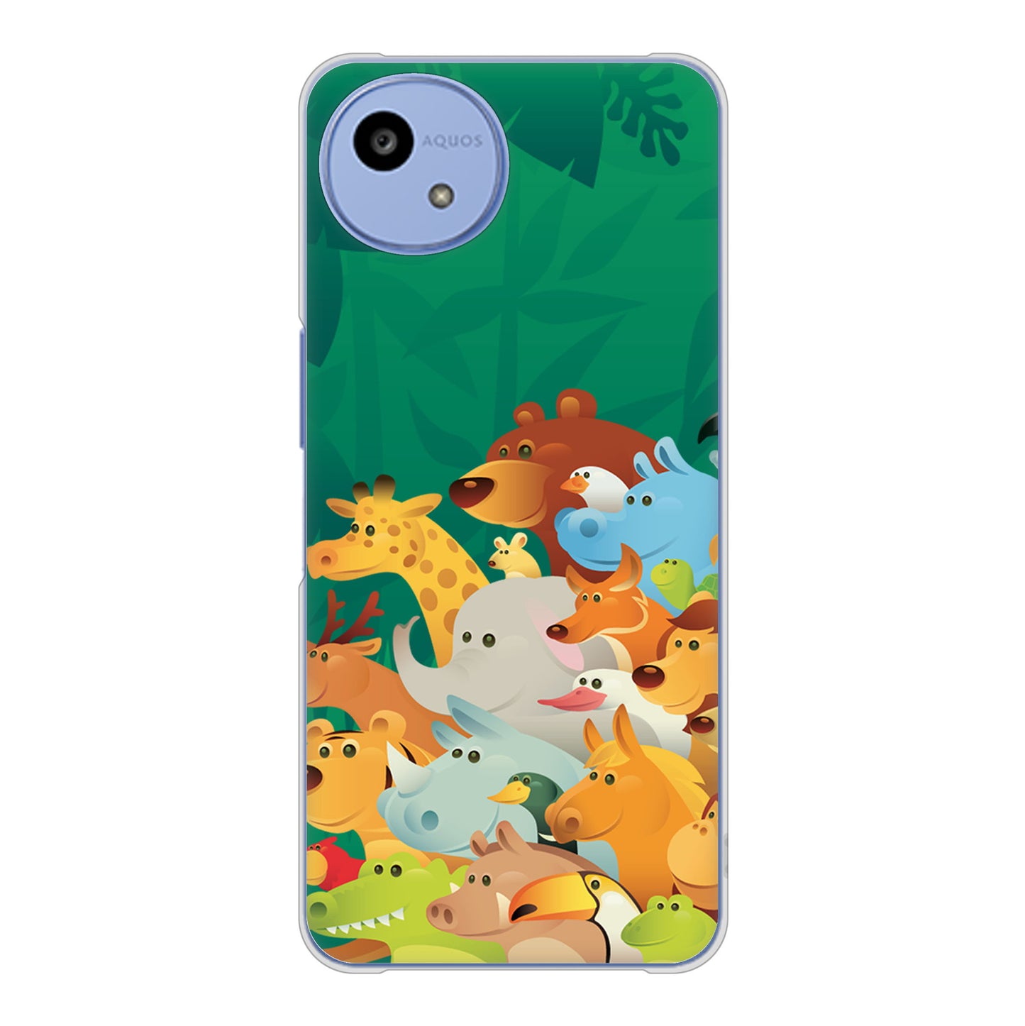 AQUOS wish5 A502SH Y!mobile 高画質仕上げ 背面印刷 ハードケース 【370 全員集合】