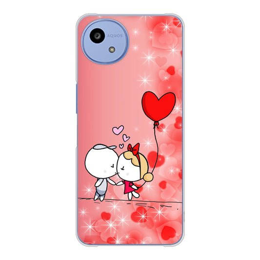AQUOS wish5 A502SH Y!mobile 高画質仕上げ 背面印刷 ハードケースカップル