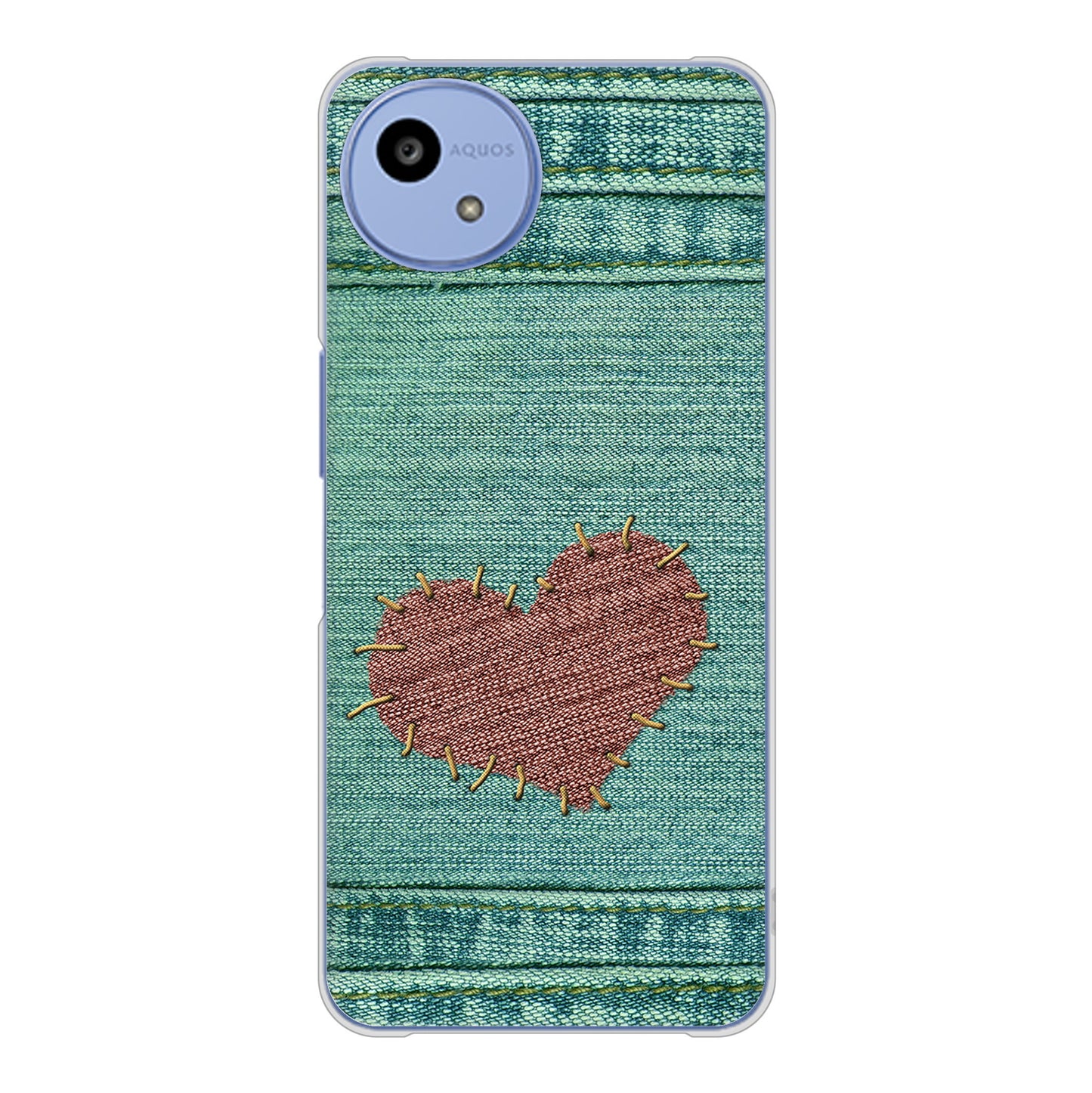 AQUOS wish5 A502SH Y!mobile 高画質仕上げ 背面印刷 ハードケースビッグハート